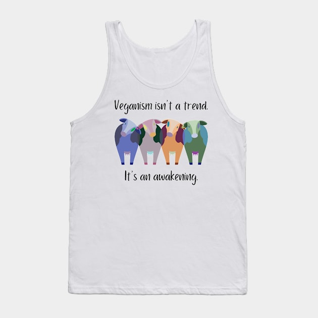 Veganism Isn’t A Trend. It’s An Awakening | Vegetarian Nature Vegan Save The Bees Animal Rights Tank Top by mounteencom